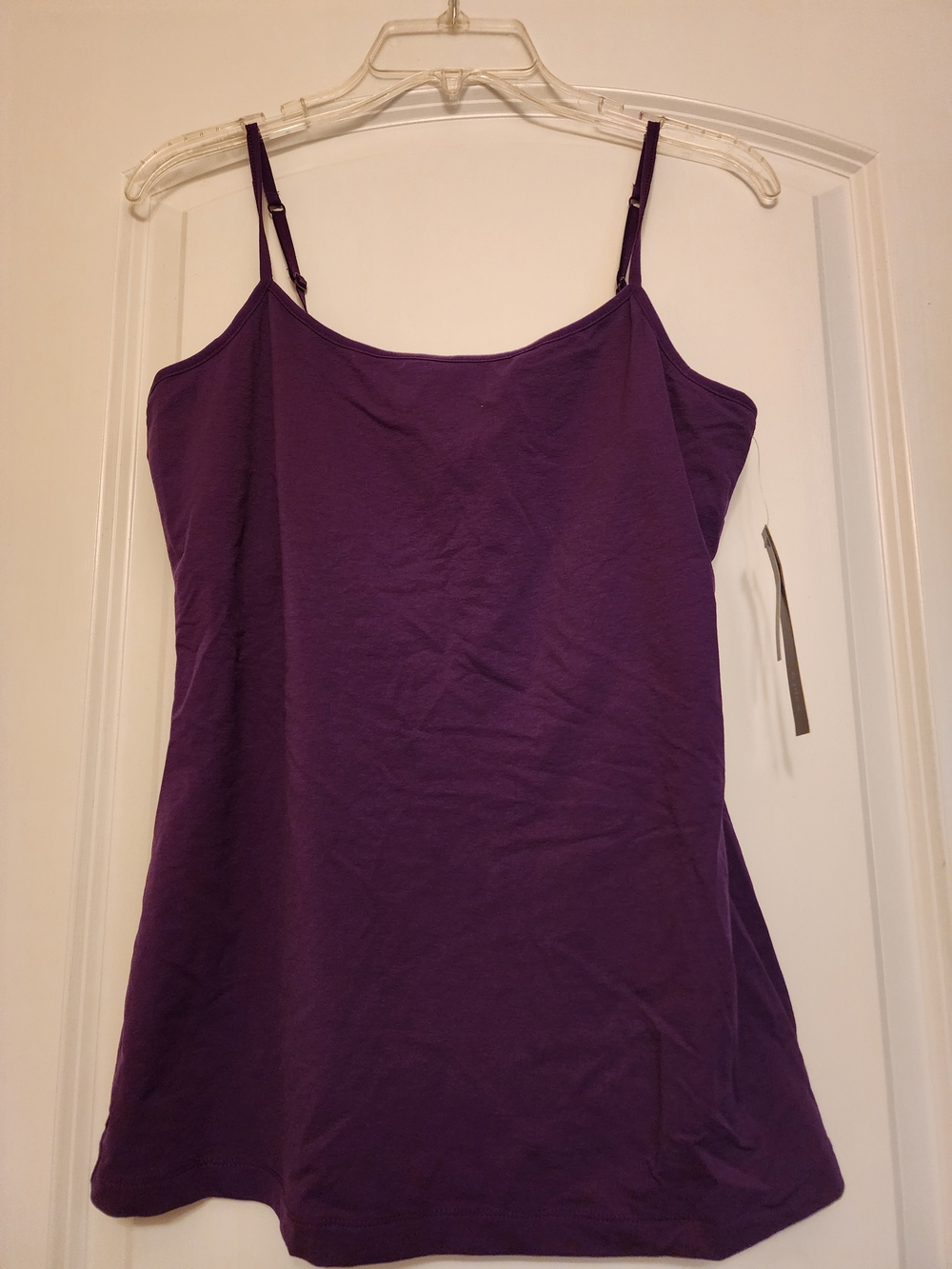 💕NWT Kohl’s Purple Adjustable Strap Camisole Tank Top Size Large - Picture 2 of 5